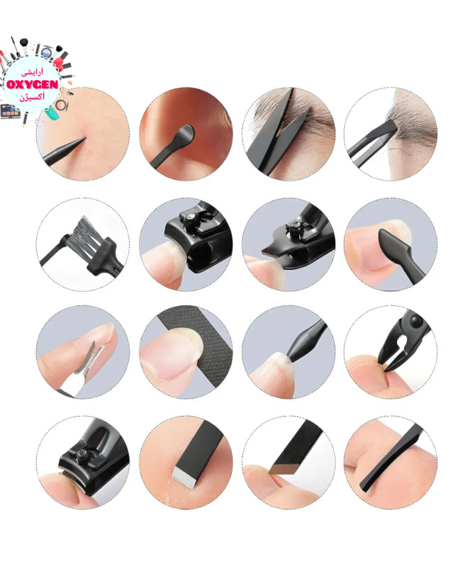 کیت مانیکور ، پدیکور و فیشال ۱۶ عددی RIMEI