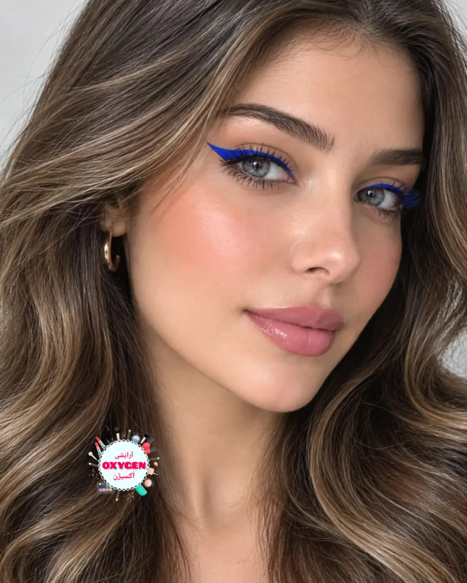 خط چشم ماژیکی آبی MR مدل کوزه ای ضدآب