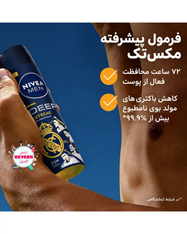 اسپری ضدتعریق مردانه نیوآ مدل Deep Extreme