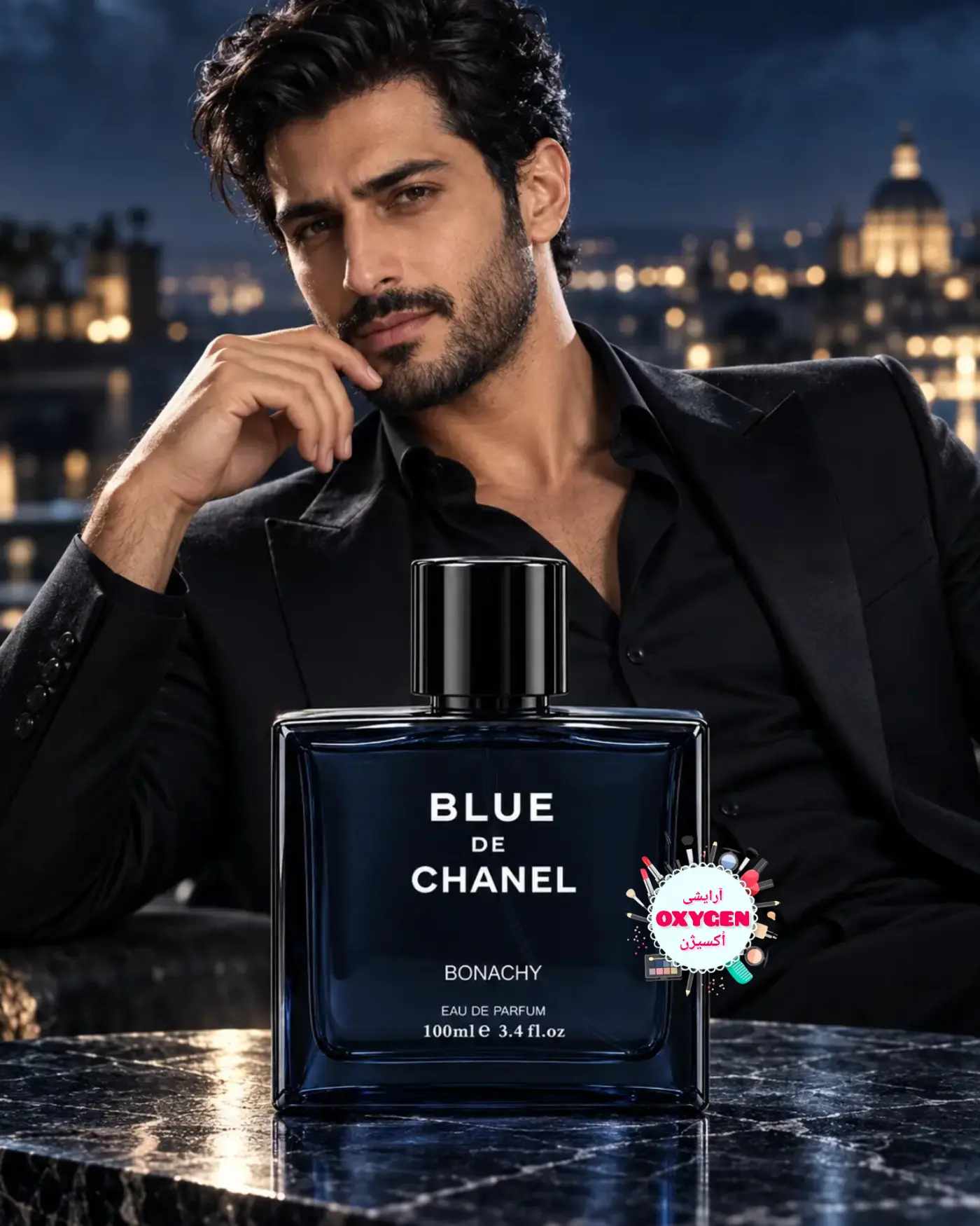 عطر و ادکلن ( ادوپرفیوم ) مردانه  بلو شنل بوناچی حجم ۱۰۰ میلی‌لیتر